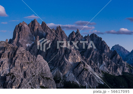 Dolomites mountain landscape view from Tre cimes 56617095