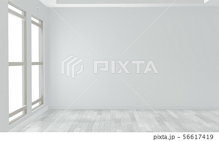 mock up empty room white wall on white wooden mock up empty room white wall on white wooden 56617419