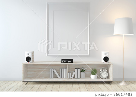 Frame on Cabinet zen style on modern zen room and 56617483