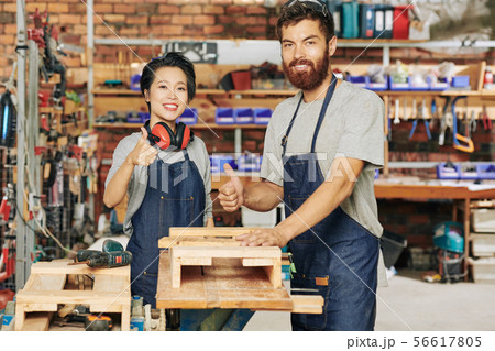 Successful carpenters 56617805