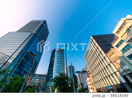 日本の東京都市景観　ワテラスなどを望む 56618395