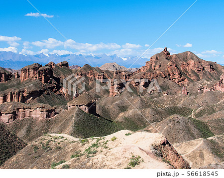 張掖氷溝丹霞風景区 張掖丹霞地貌 張掖丹霞地形 Zhangye Binggou Danxia 56618545