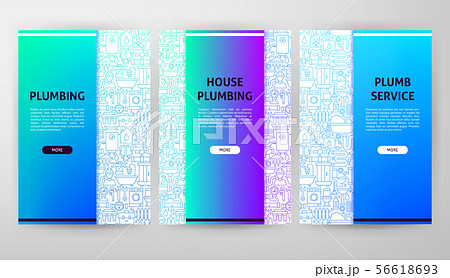 Plumbing Brochure Web Design 56618693