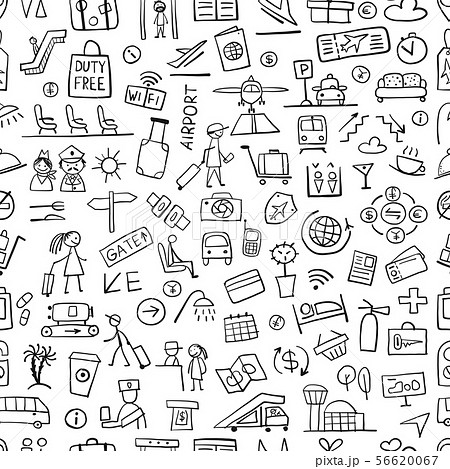 Airport background, seamless pattern for your design 56620067