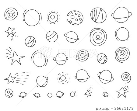 Space objects and symbols set. Vector illustration 56621175