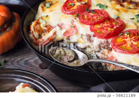 Fresh homemade moussaka Fresh homemade moussaka 56621189