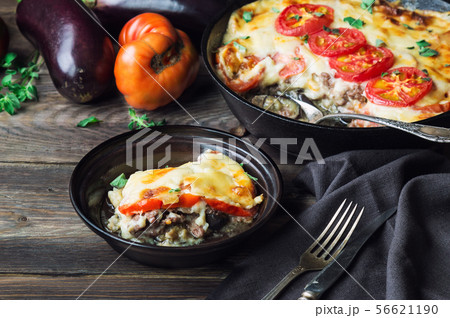 Fresh homemade moussaka 56621190