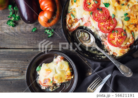 Fresh homemade moussaka 56621191