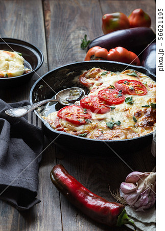 Fresh homemade moussaka Fresh homemade moussaka 56621195