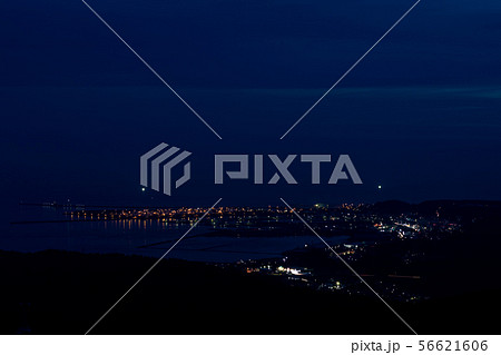 男鹿市　夜景　寒風山から 56621606