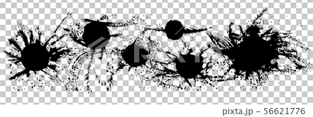 書道　しぶき　毛筆イラスト 56621776
