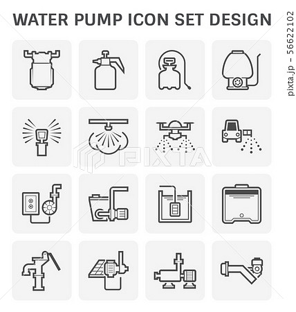water pump icon 56622102