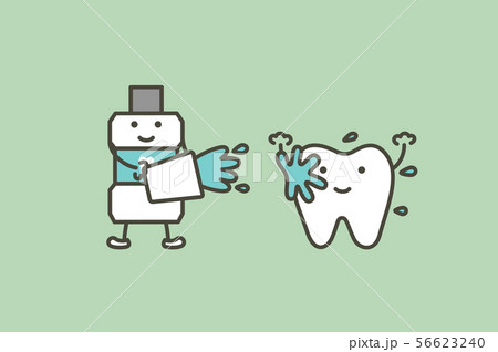 cleaning teeth by mouthwash, dental health care cleaning teeth by mouthwash, dental health care 56623240