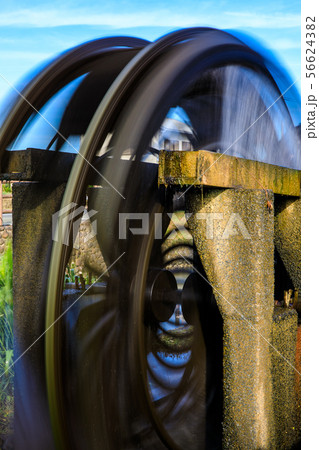 朝倉 三連水車大壁画 稼働中 朝風景 【福岡県朝倉市】 朝倉 三連水車大壁画 稼働中 朝風景 【福岡県朝倉市】 56624382