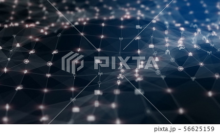 Technology network digital data connection and 56625159