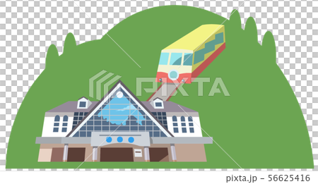 高尾山イメージ　観光地イラストアイコン 56625416