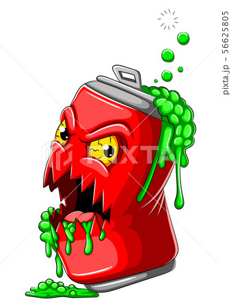 Scary cola tin zombie cartoon 56625805