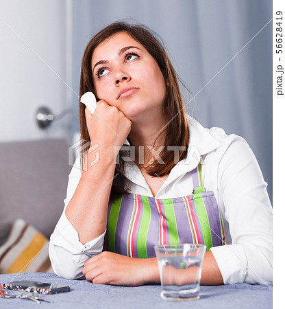 Woman feeling sad Woman feeling sad 56628419