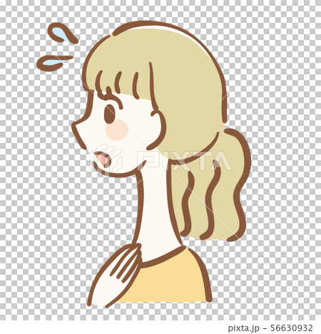 Illustration of a worried woman Illustration of a worried woman 56630932