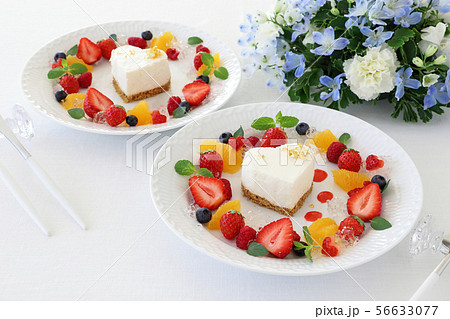 ハートのレアチーズケーキ ハートのレアチーズケーキ 56633077