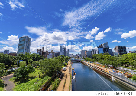 木場公園大橋から見た仙台堀川の風景 木場公園大橋から見た仙台堀川の風景 56633231