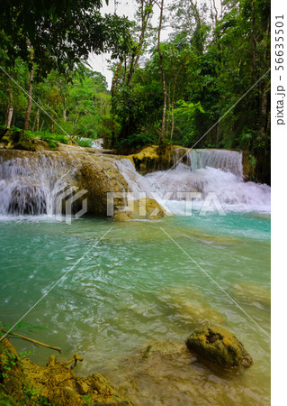 Tat Kuang Si Waterfalls Beautiful landscape Tat Kuang Si Waterfalls Beautiful landscape 56635501