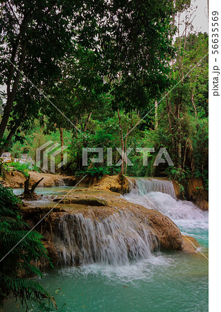 Tat Kuang Si Waterfalls Beautiful landscape Tat Kuang Si Waterfalls Beautiful landscape 56635569
