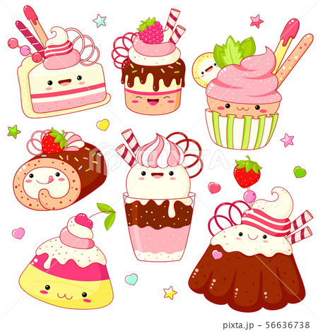 Pink Candy Charms - Mixed Sweets Lollipop Chocolate Kawaii Charms