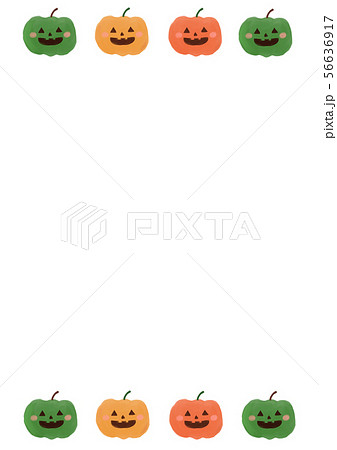 ハロウィン かぼちゃ 枠 フレームのイラスト素材 ハロウィン かぼちゃ 枠 フレームのイラスト素材