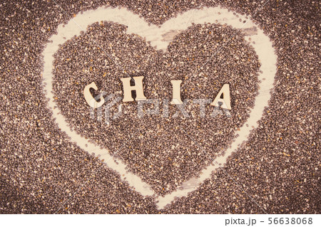 Chia seeds, concept of healthy food 56638068