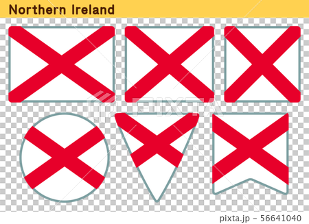 "Northern Ireland flag" 6-shaped icon design 56641040