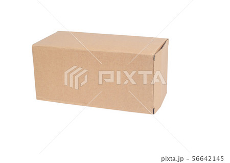 Recycle cardboard storage box isolated on a white Recycle cardboard storage box isolated on a white 56642145