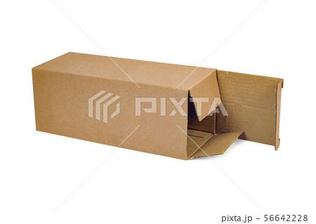 Recycle cardboard storage box isolated on a white Recycle cardboard storage box isolated on a white 56642228
