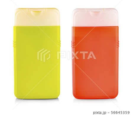 The Plastic Bottle with Shampoo 56645359