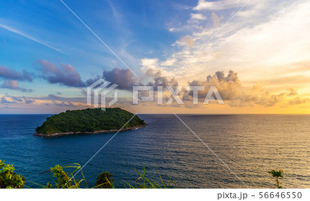 Sea sunset or sunrise with colorful of sky and 56646550