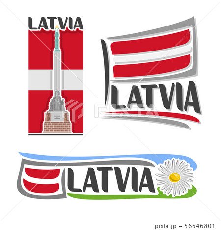 Vector logo for Latvia 56646801