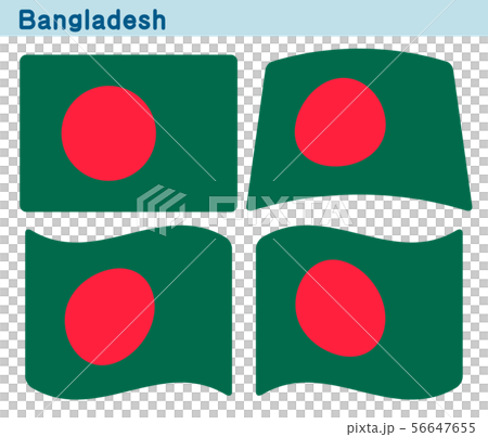 「イランの国旗」4個の形のアイコンデザイン 「イランの国旗」4個の形のアイコンデザイン 56647655