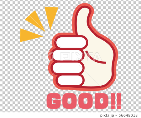 Finger Good Good Button Hand Icon Hand Sign Stock Illustration