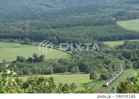 お立ち台増田山 根室本線狩勝峠の絶景 お立ち台増田山 根室本線狩勝峠の絶景 56650186