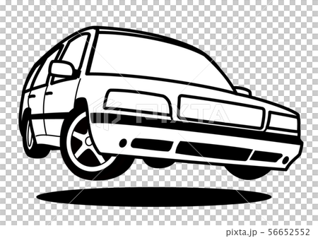 懐かしめワゴン ジャンプ ぬりえ風 自動車イラスト 懐かしめワゴン ジャンプ ぬりえ風 自動車イラスト 56652552
