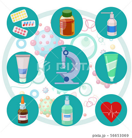 Set medical preparations, means  56653069