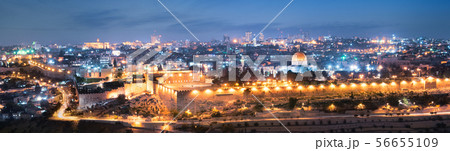 jerusalem city by night 56655109