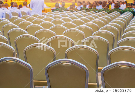 row leather chairs interior meeting room 56655376