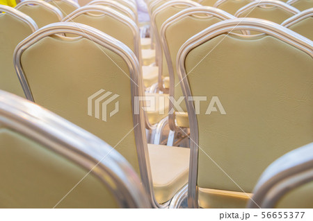 row leather chairs interior meeting room 56655377