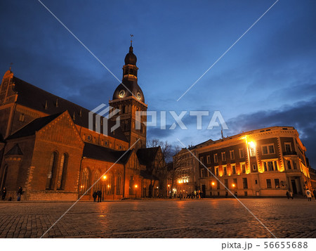 ラトビア・リガ旧市街 リガ大聖堂・ドーム広場 Riga Cathedral, Latvia 56655688