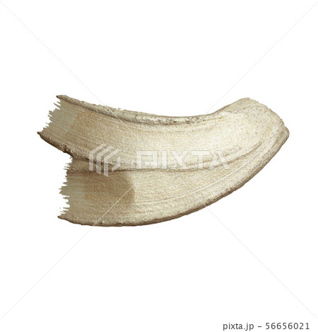 Silver paint brush stroke on white background. 56656021