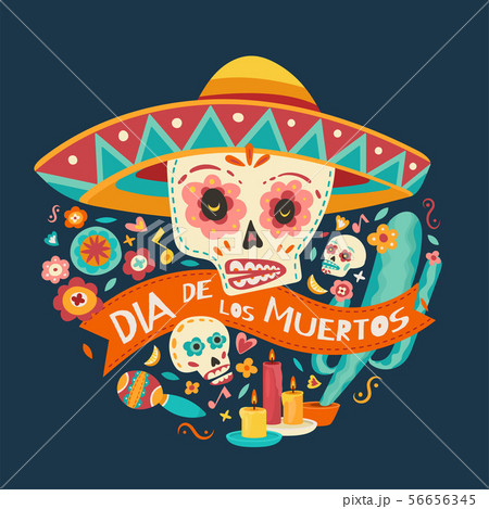 Day of the dead. Vector illustration. 56656345