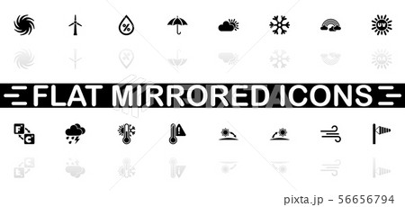 Weather - Flat Vector Icons 56656794