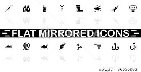 Fishing - Flat Vector Icons Fishing - Flat Vector Icons 56656953