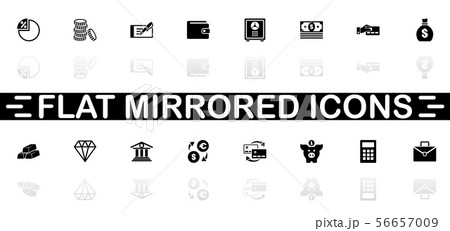 Banking - Flat Vector Icons Banking - Flat Vector Icons 56657009